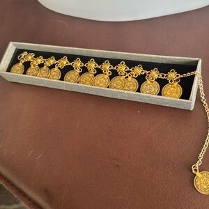 Coin bracelet costume jewelry